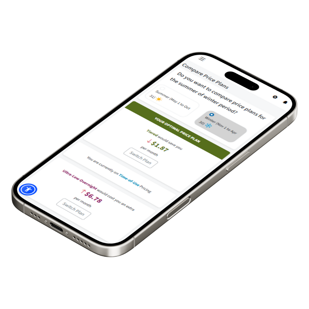 Engage360 price plan mobile Engage360 price plan comparison screen displayed on mobile device