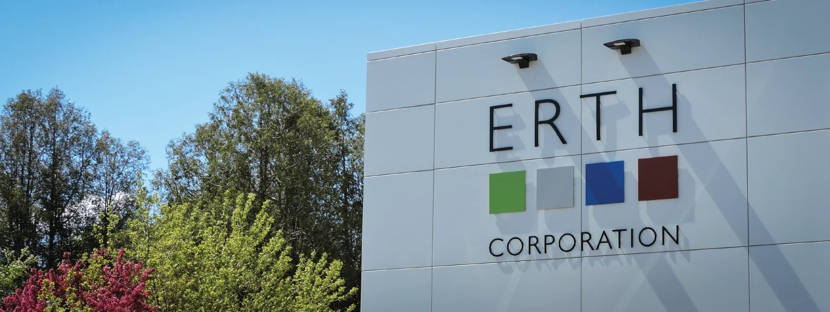 Front of ERTH Corp head office building
